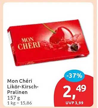 Mon Chéri Likör-Kirsch-Pralinen 157 g