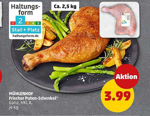 MÜHLENHOF Frischer Puten-Schenkel* - Aktion