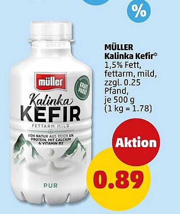 Müller Kalinka Kefir 1,5% Fett, 500 g