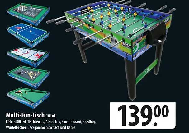 Multi-Fun-Tisch 10in1