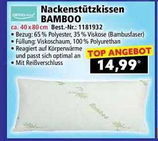 Nackenstützkissen BAMBOO