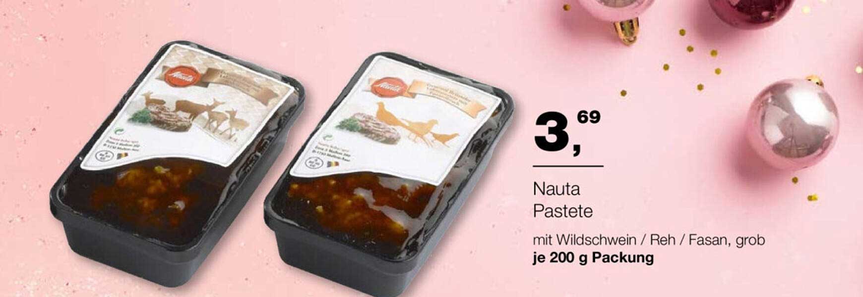 Nauta Pastete mit Wildschwein / Reh / Fasan, grob