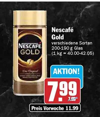 Nescafé Gold 200-190 g Glas - Verschiedene Sorten