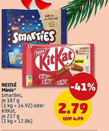 NESTLÉ Minis: Smarties und KitKat Mini
