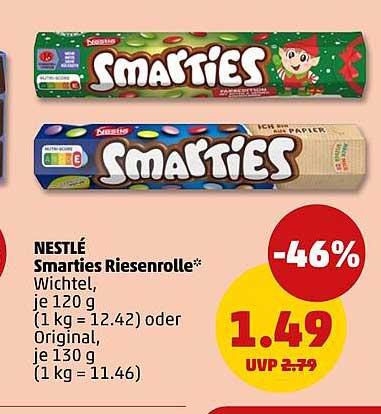 NESTLÉ Smarties Riesenrolle – Jetzt zum Schnäppchenpreis!