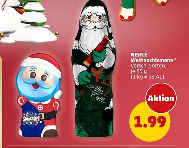 NESTLÉ Weihnachtsmann - Verschiedene Sorten, je 85 g