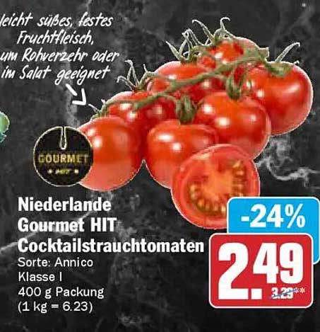 Niederlande Gourmet HIT Cocktailstrauchtomaten