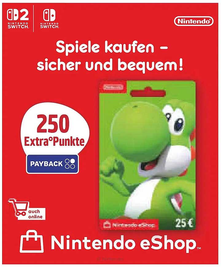 Nintendo eShop Gutschein 25 Euro - Spiele kaufen – sicher und bequem!