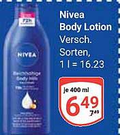 Nivea Body Lotion, verschiedene Sorten, 400 ml