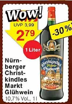 Nürnberger Christkindles Markt Glühwein 1 Liter