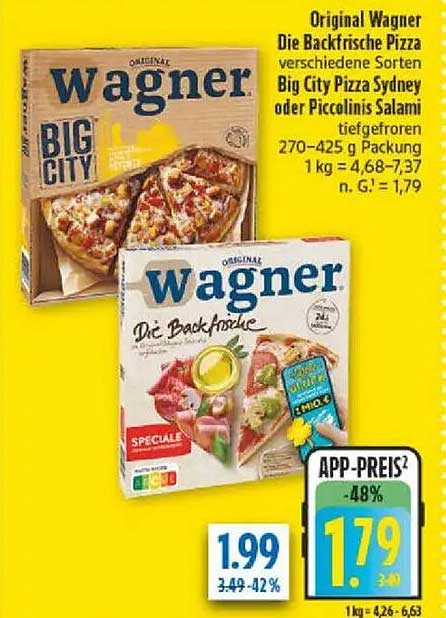 Original Wagner Die Backfrische Pizza - verschiedene Sorten
