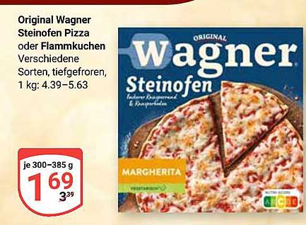 Original Wagner Steinofen Pizza oder Flammkuchen, 300-385 g, tiefgefroren