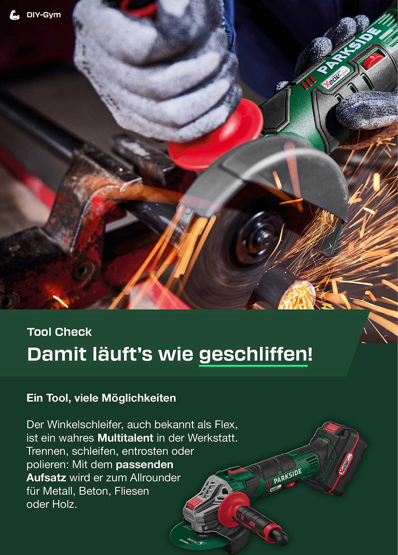 Parkside Winkelschleifer – Ein Multitalent für Ihre Werkstatt