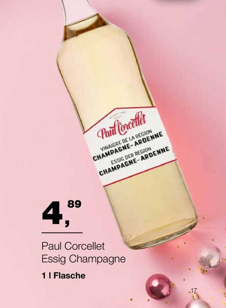 Paul Corcellet Essig Champagne 1 l Flasche