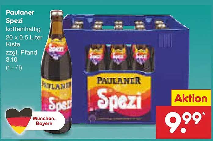 Paulaner Spezi 20 x 0,5 Liter Kiste