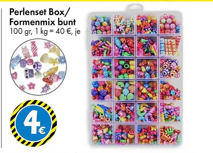 Perlenset Box/Formenmix bunt