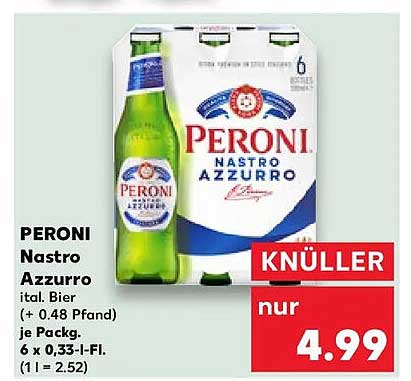 PERONI Nastro Azzurro - ital. Bier