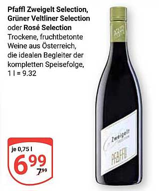 Pfaffl Zweigelt Selection, Grüner Veltliner Selection oder Rosé Selection