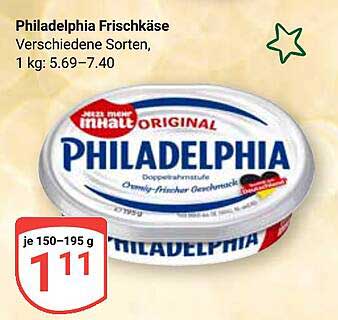 Philadelphia Frischkäse - verschiedene Sorten