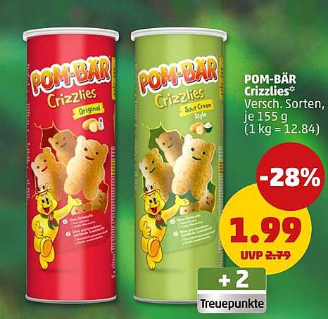 POM-BÄR Crizzlies - Verschiedene Sorten, je 155 g