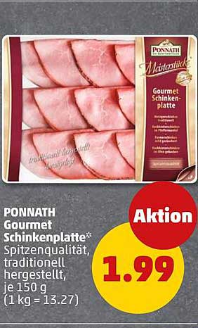 Ponnath Gourmet Schinkenplatte 150 g