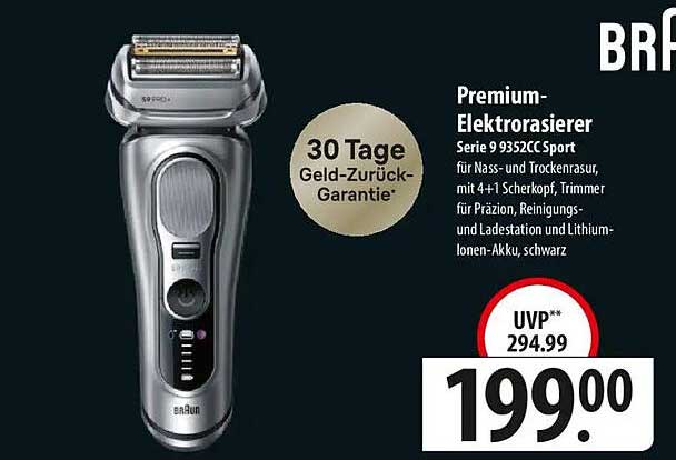 Premium-Elektro Rasierer Serie 9 9325CC Sport