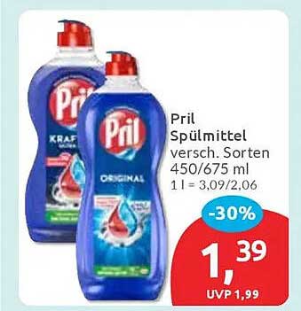 Pril Spülmittel verschiedene Sorten 450/675 ml