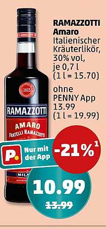 RAMAZZOTTI Amaro - Italienischer Kräuterlikör
