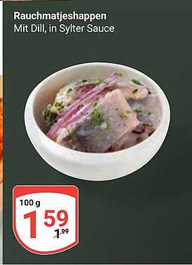 Rauchmatjeshappen mit Dill, in Sylter Sauce