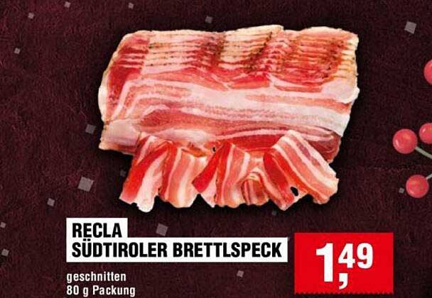 RECLA Südtiroler Brettlspeck 80 g