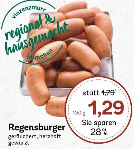 Regensburger - geräuchert, herzhaft gewürzt