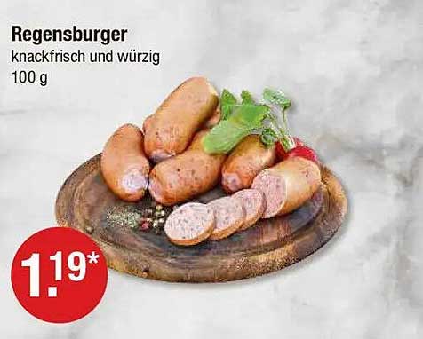 Regensburger knackfrisch und würzig 100 g
