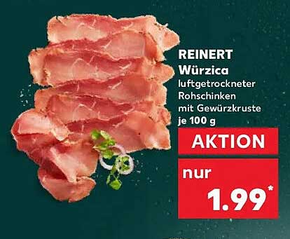 REINERT Würzica luftgetrockneter Rohschinken mit Gewürzkruste je 100 g