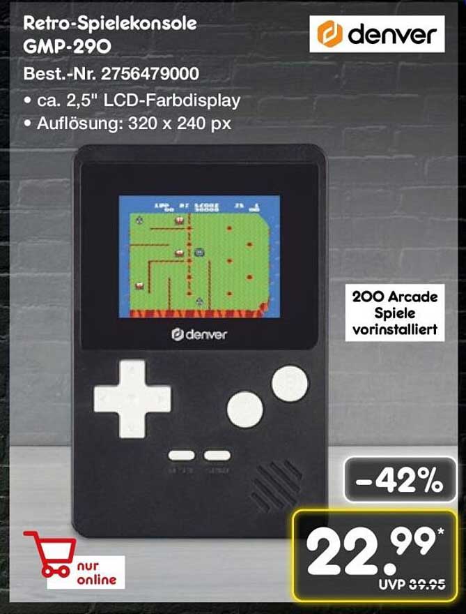 Retro-Spielekonsole GMP-290 von Denver