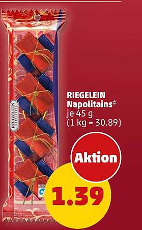 RIEGELEIN Napolitains* je 45 g – Aktion