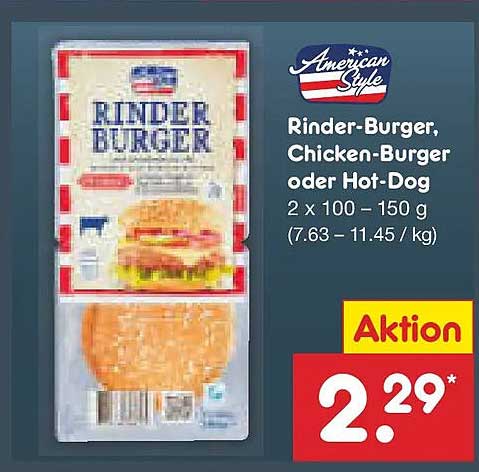 Rinder-Burger, Chicken-Burger oder Hot-Dog - American Style