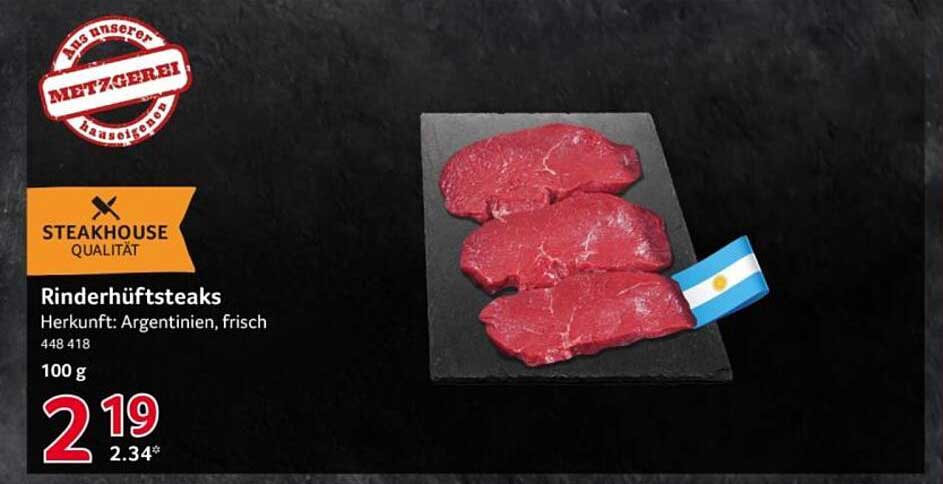 Rinderhüftsteaks - Argentinische Qualität