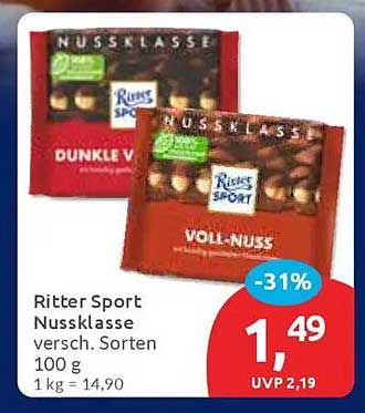 Ritter Sport Nussklasse - Leckere Vielfalt für jeden Snackliebhaber