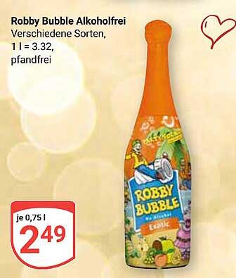 Robby Bubble alkoholfrei - Verschiedene Sorten