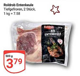 Rolldrob Entenkeule, Tiefgefroren, 2 Stück, 500 g