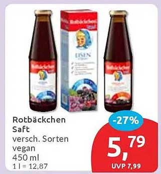 Rotbäckchen Saft - verschiedene Sorten 450 ml