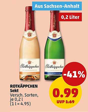 ROTKÄPPCHEN Sekt, 0,2 Liter, verschiedene Sorten