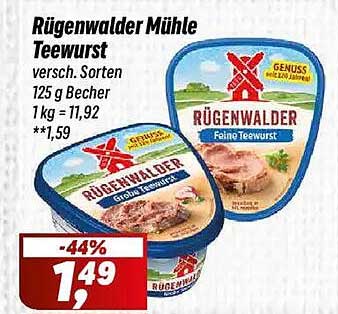 Rügenwalder Mühle Teewurst – verschiedene Sorten im Angebot