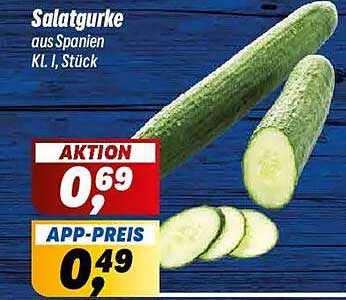 Salatgurke aus Spanien, Kl. I, Stück