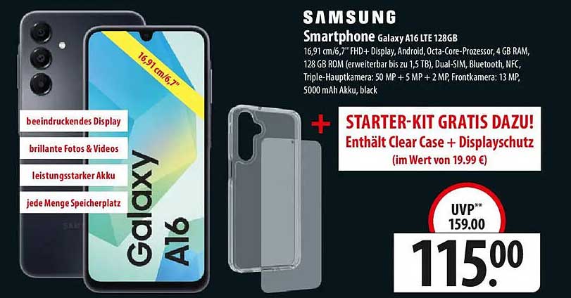 Samsung Smartphone Galaxy A16 LTE 128GB