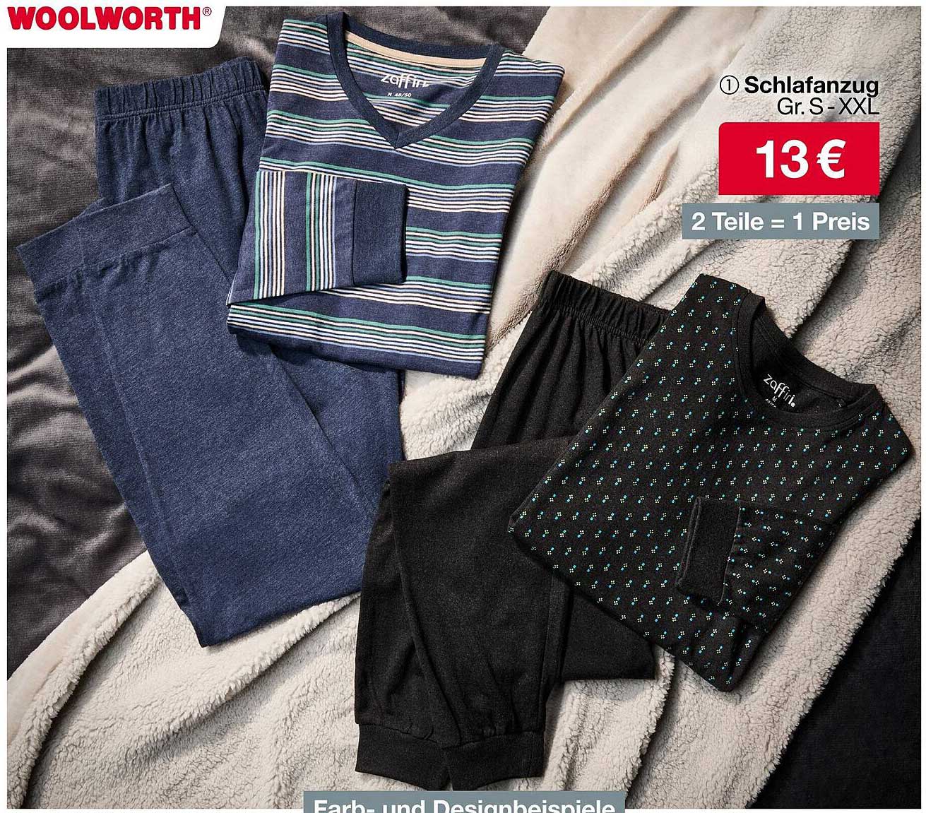 Schlafanzug Gr. S-XXL für 13 € - 2 Teile = 1 Preis