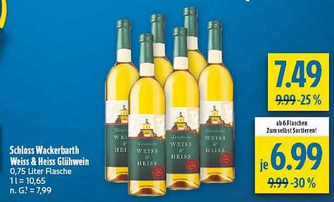 Schloss Wackerbarth Weiss & Heiss Glühwein 0,75 Liter Flasche