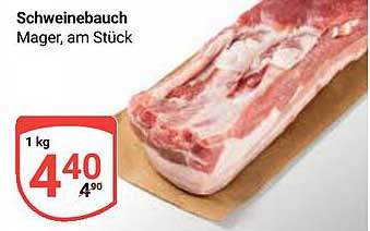 Schweinebauch mager, am Stück