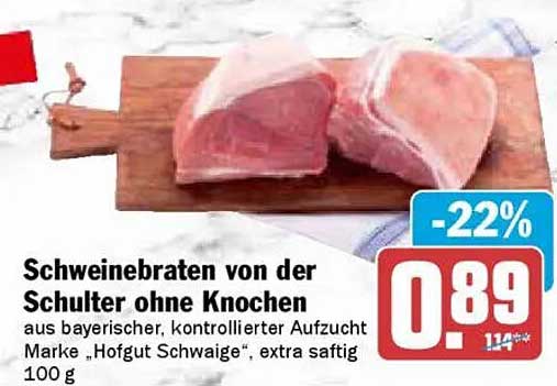Schweinebraten von der Schulter ohne Knochen