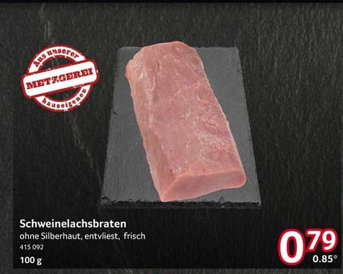 Schweinelachsbraten ohne Silberhaut, entvliesst, frisch